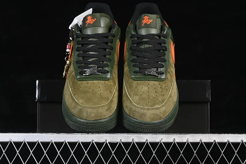 All Categories Nk Air Force 1 Air Force Series Nk Air Force 1 Low Air Force Low Nike Air Force 1'07 Low Year of the Horse Limited Military Green Orange Star Air Force One Low Casual Shoes XY9025-010
